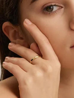 Les Soeurs Ring Ginette Flowy Band Gold New