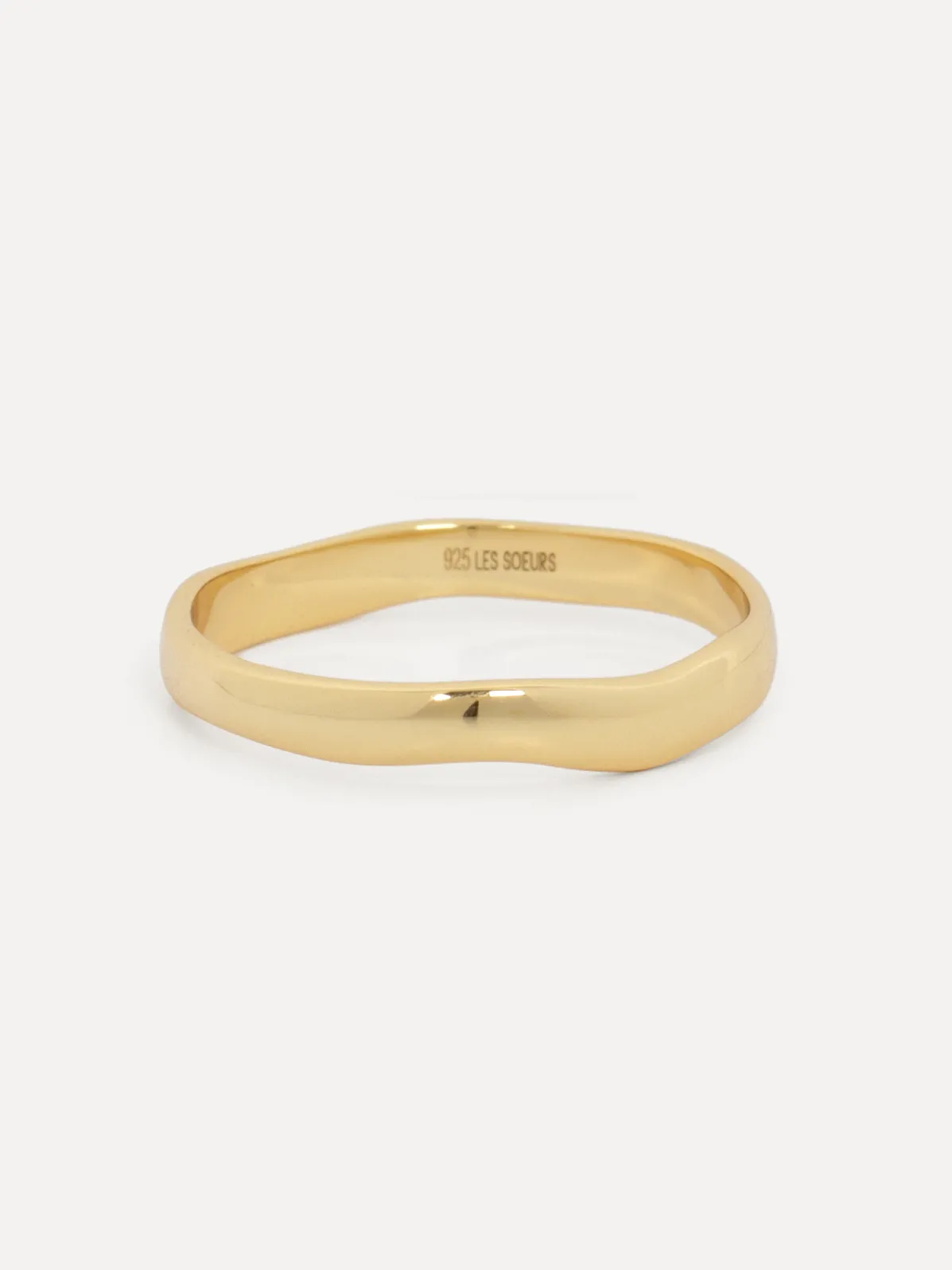 Les Soeurs Ring Ginette Flowy Band Gold New