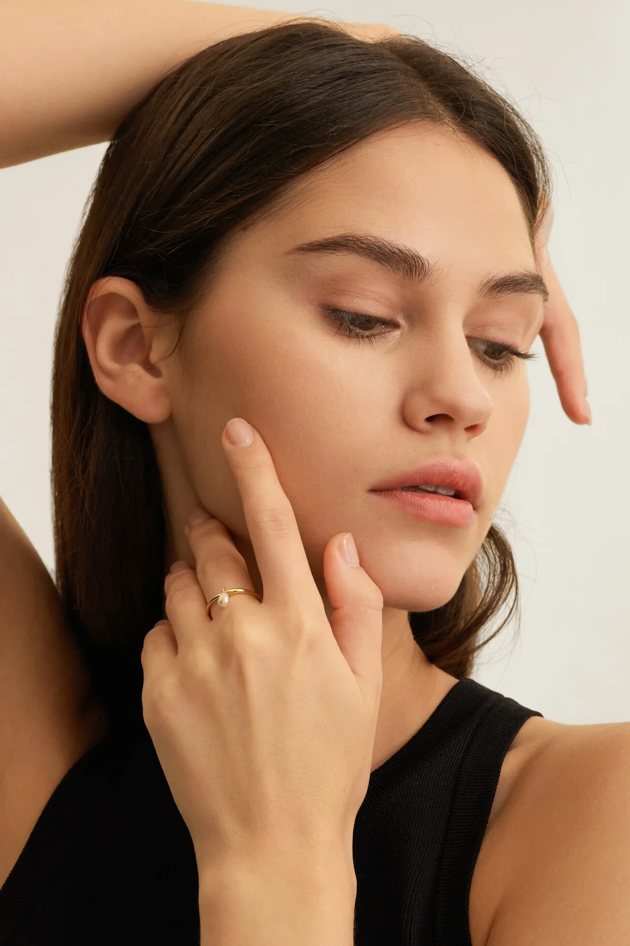 Les Soeurs Ring Ginette Pearl Gold Best