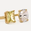Les Soeurs Ring Gioia Double Gem Gold New