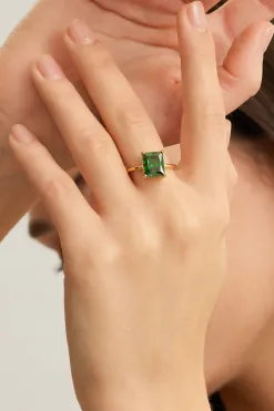 Les Soeurs Ring Gioia Emerald Gold Best
