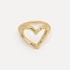 Les Soeurs Ring Gwen Heart Gold Outlet