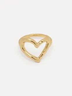 Les Soeurs Ring Gwen Heart Gold Outlet
