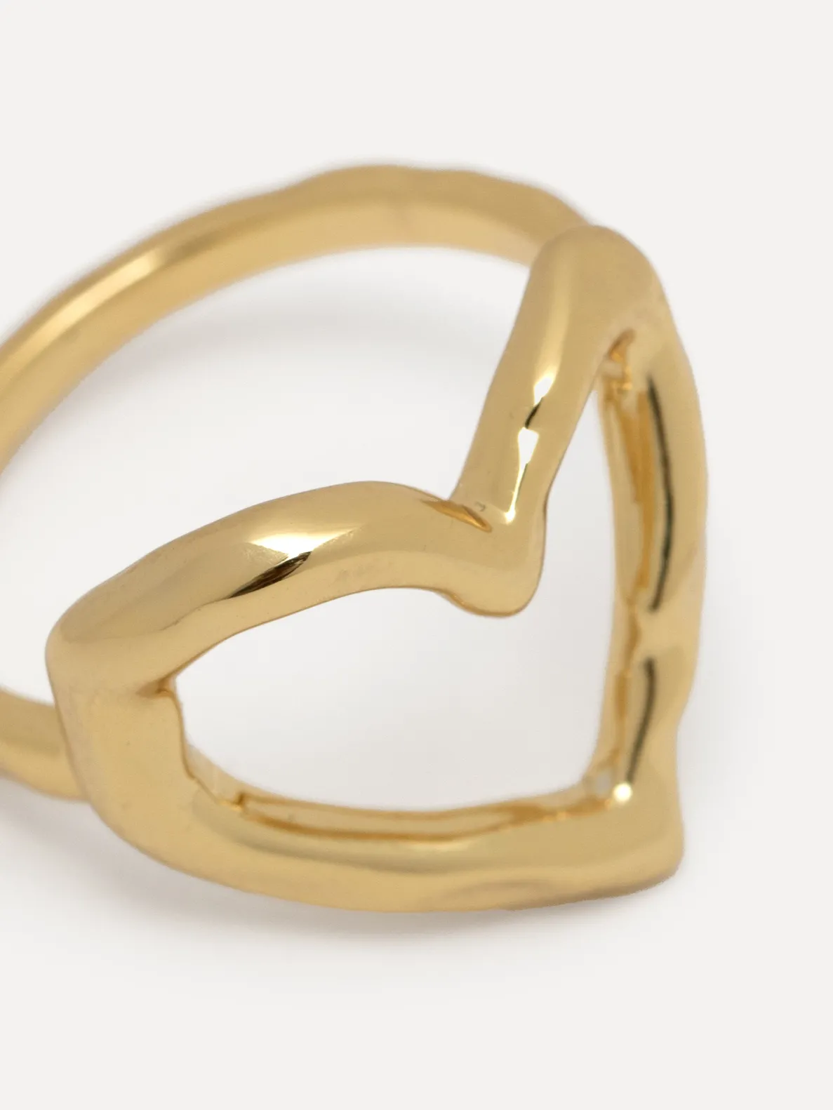 Les Soeurs Ring Gwen Heart Gold Outlet