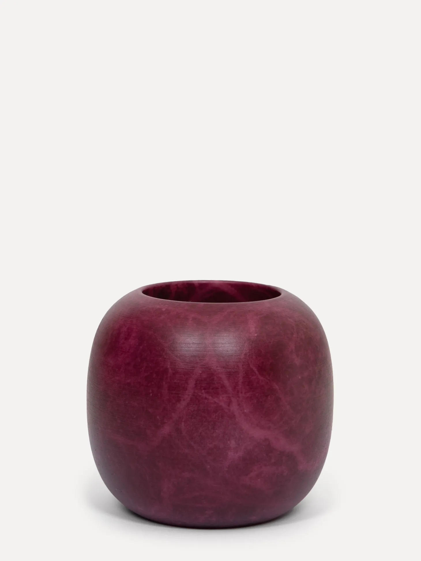 Les Soeurs Ronde Alabaster Kaarsenhouder (medium) Burgundy Clearance