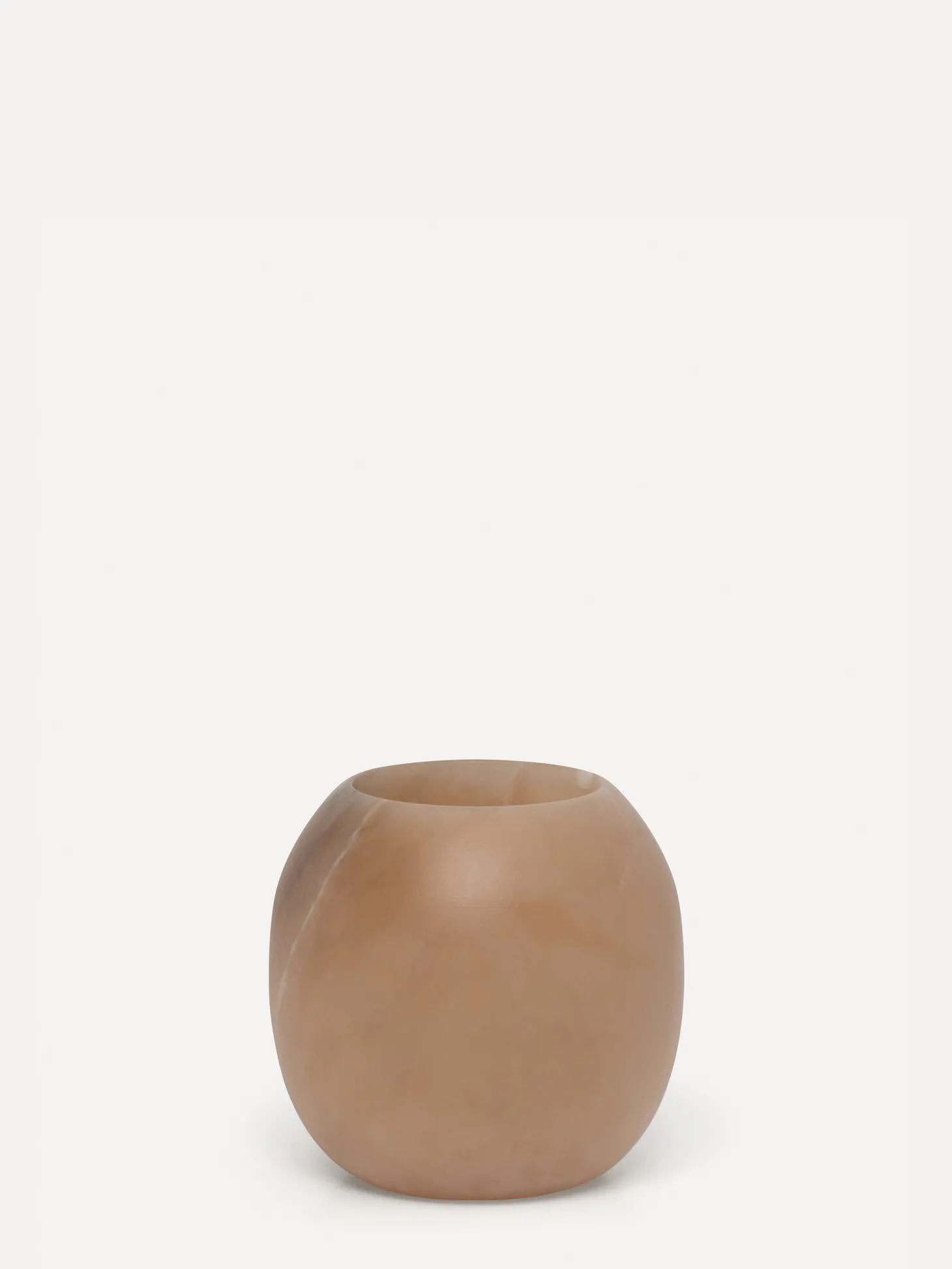 Les Soeurs Ronde Alabaster Kaarsenhouder (small) Tabac Online