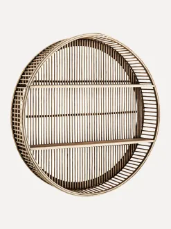 Madam Stoltz Ronde Bamboo Schap Dark+Natural Sale