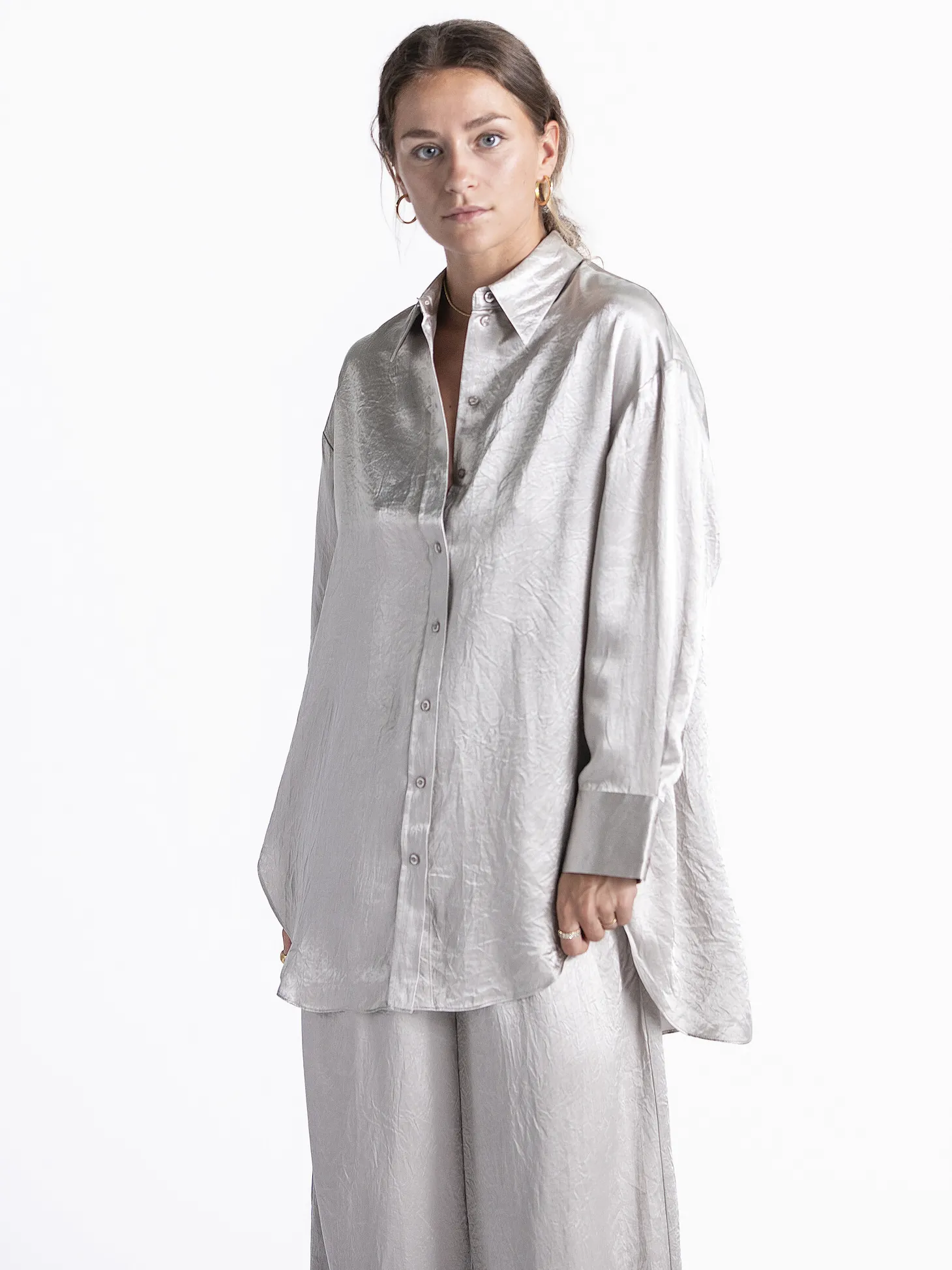 Selected Satijnen blouse Selene Dove Discount
