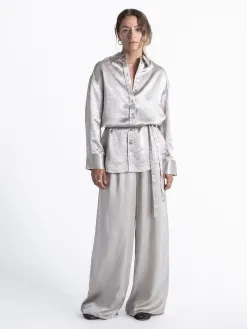 Selected Satijnen blouse Selene Dove Discount