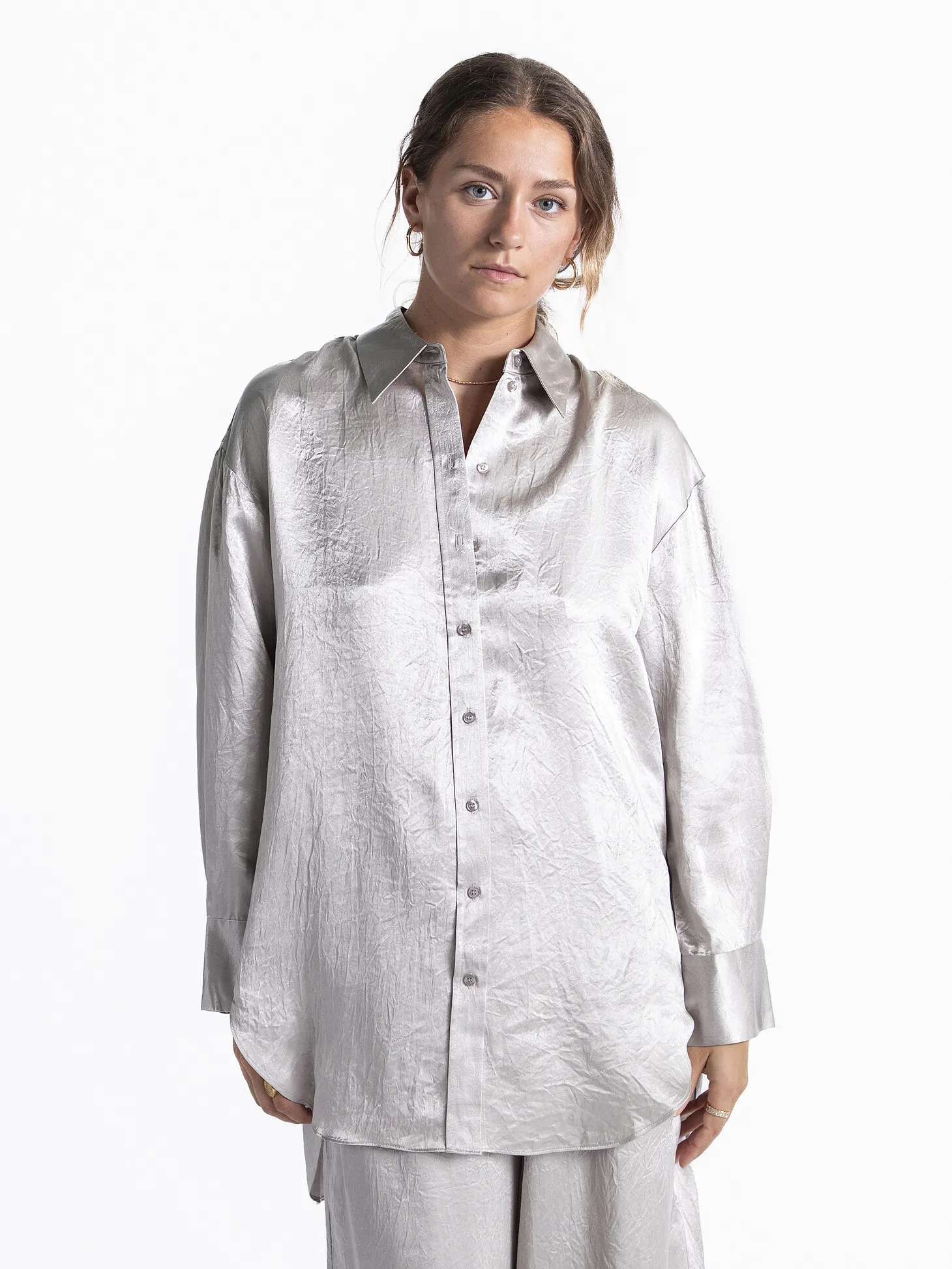 Selected Satijnen blouse Selene Dove Discount
