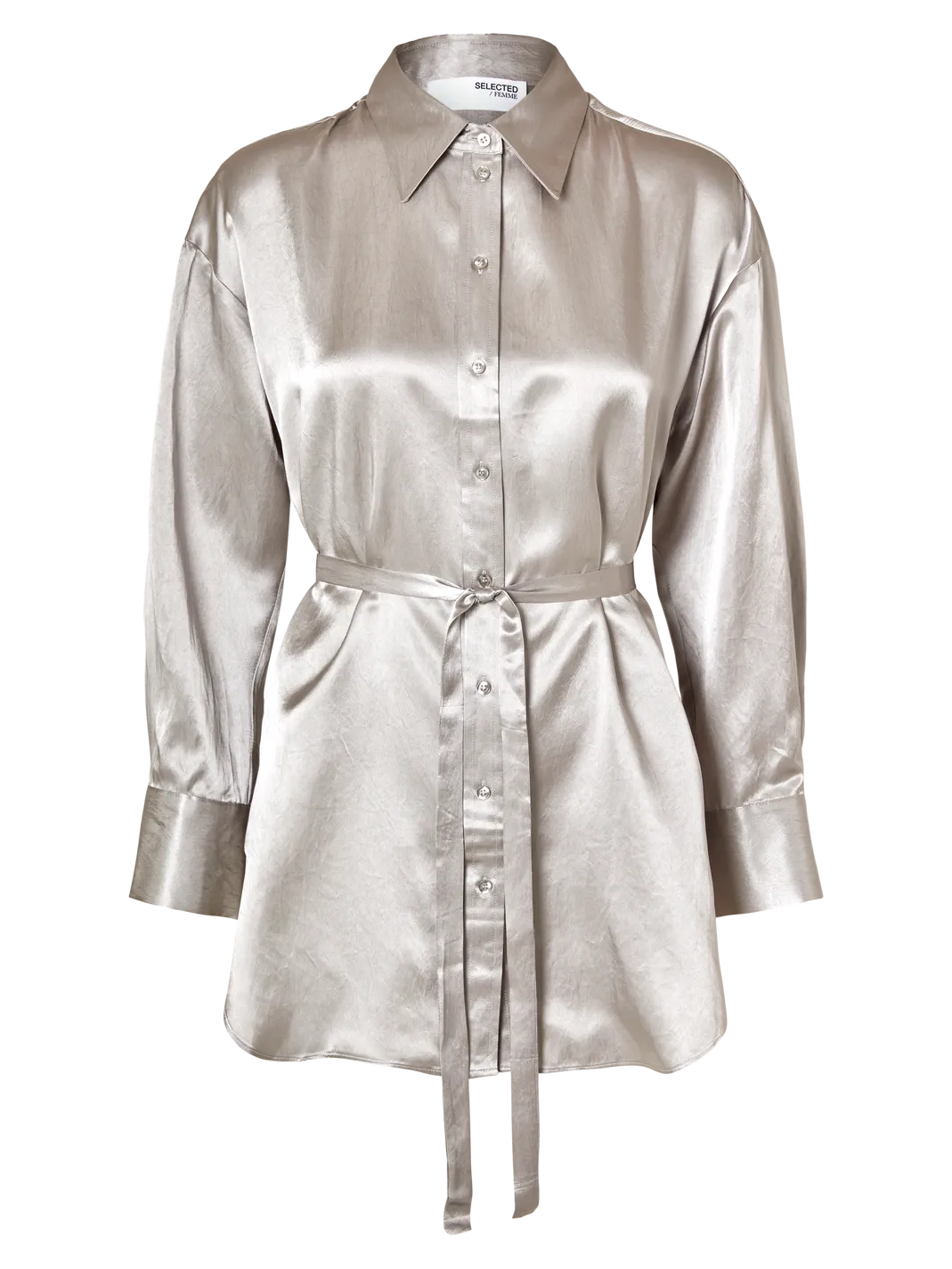 Selected Satijnen blouse Selene Dove Discount