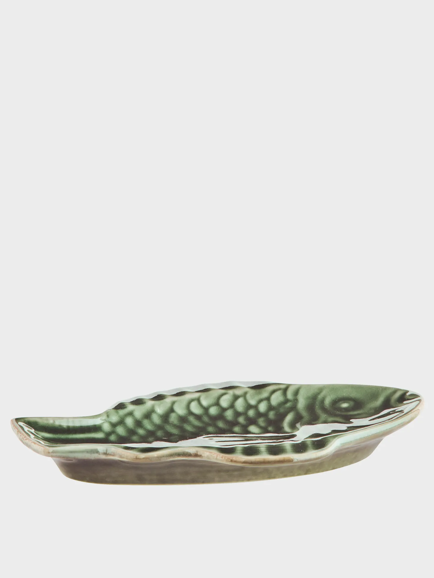 Madam Stoltz Schaal Vis Dark+Green Best