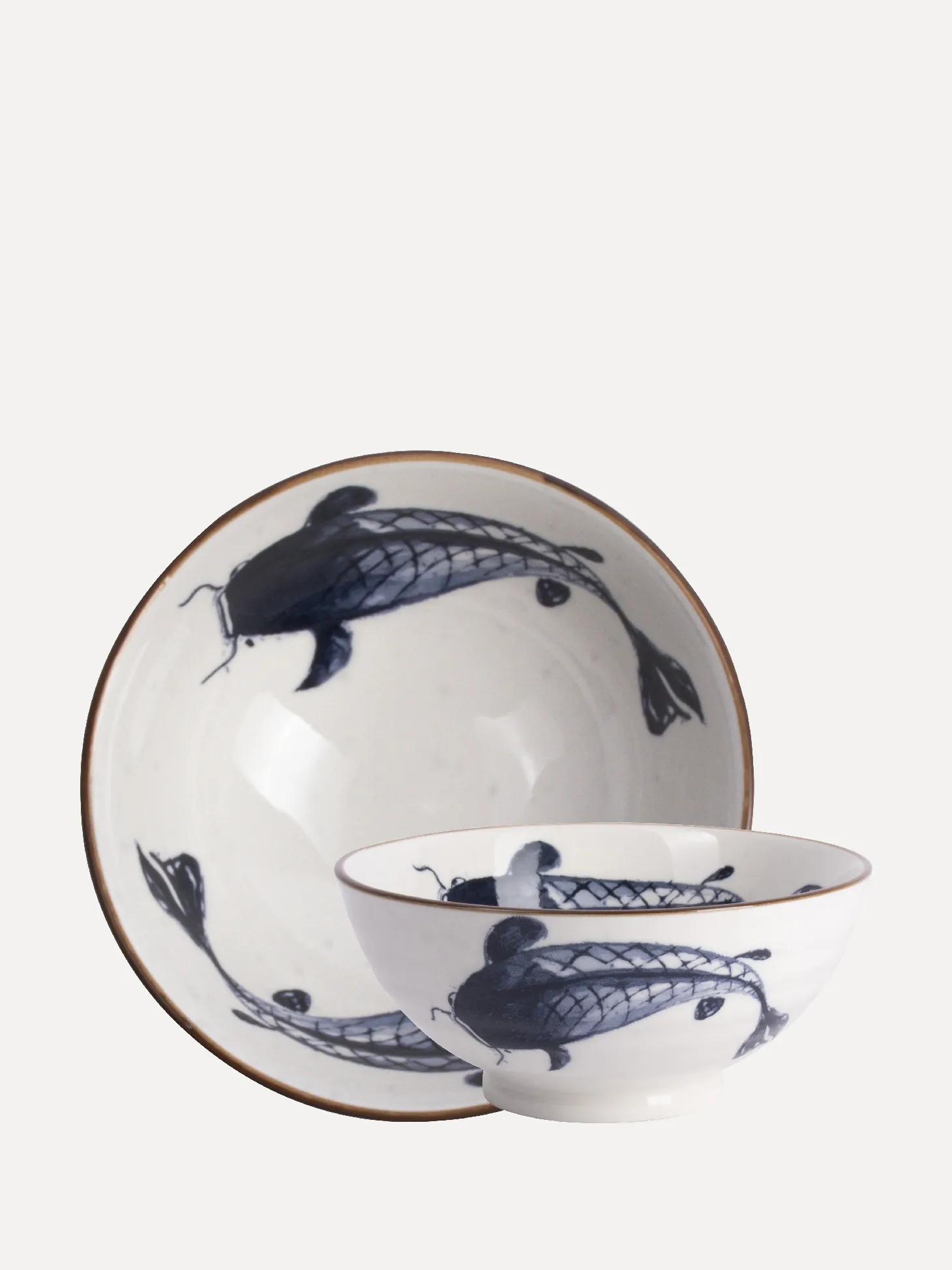 Gusta Schaaltje Koi BlauwWit New