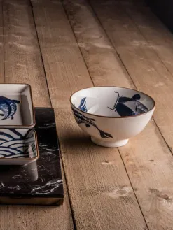 Gusta Schaaltje Koi BlauwWit Fashion
