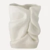 Bloomingville Sculpturale Vaas Fabrice White+Stoneware Sale