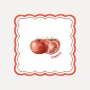 Opjet Set Servetten Tomaten Asperges Tomaten+Asperges New