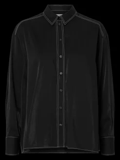 Selected Shirt Adeli Black+-+White+Stitching Hot