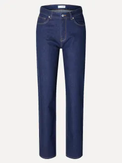Selected Straight fit jeans Ilu Dark+Blue+Denim Fashion