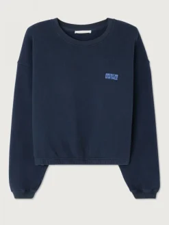 American Vintage Sweater Izubird Marine+Vintage Hot