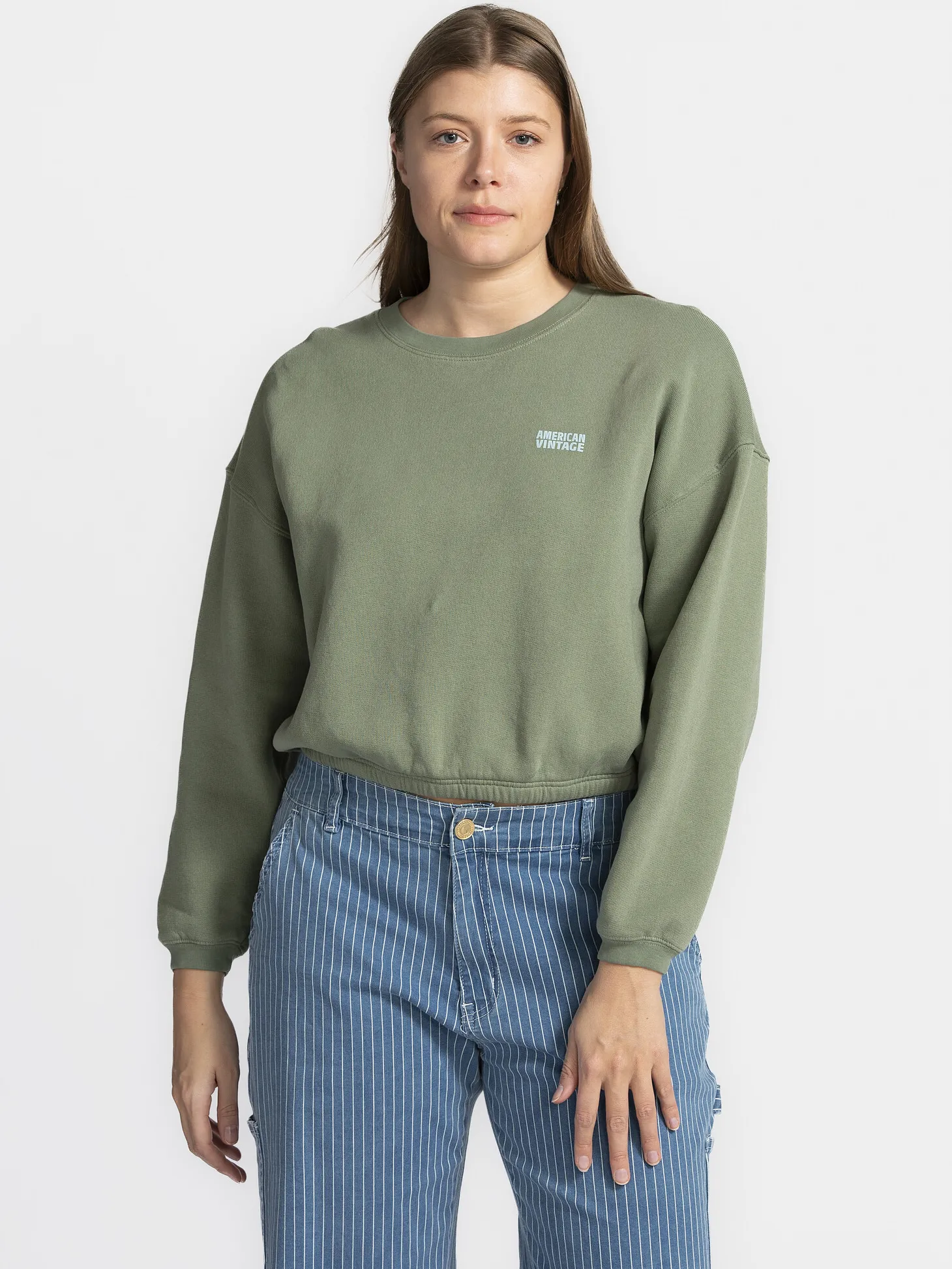 American Vintage Sweater Izubird Argile New