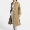 Selected Tailored lange jas Corrie Sepia+Tint Fashion