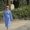 Selected Tailored wikkeljurk Aviana Cornflower+Blue Hot