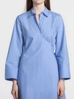 Selected Tailored wikkeljurk Aviana Cornflower+Blue Hot