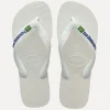 Teenslippers Havaianas Brasil Logo White Online