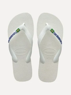 Teenslippers Havaianas Brasil Logo White Online