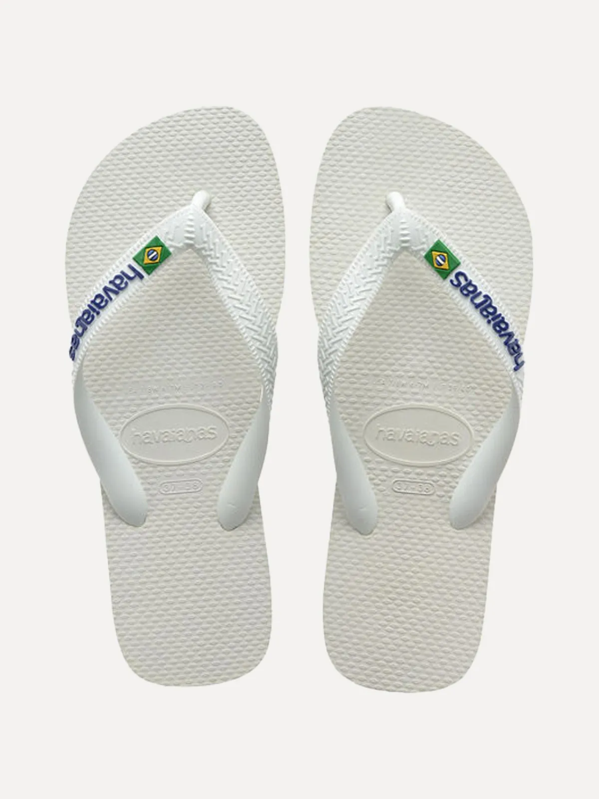 Teenslippers Havaianas Brasil Logo White Online