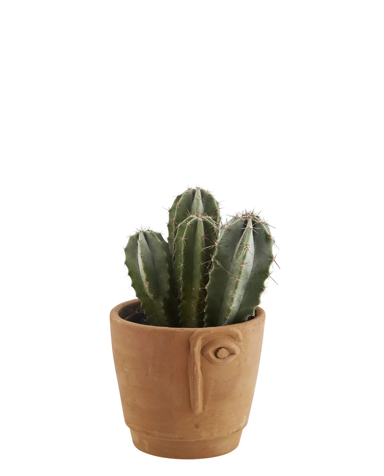 Madam Stoltz Terracotta Bloempot Gezicht Brown Outlet