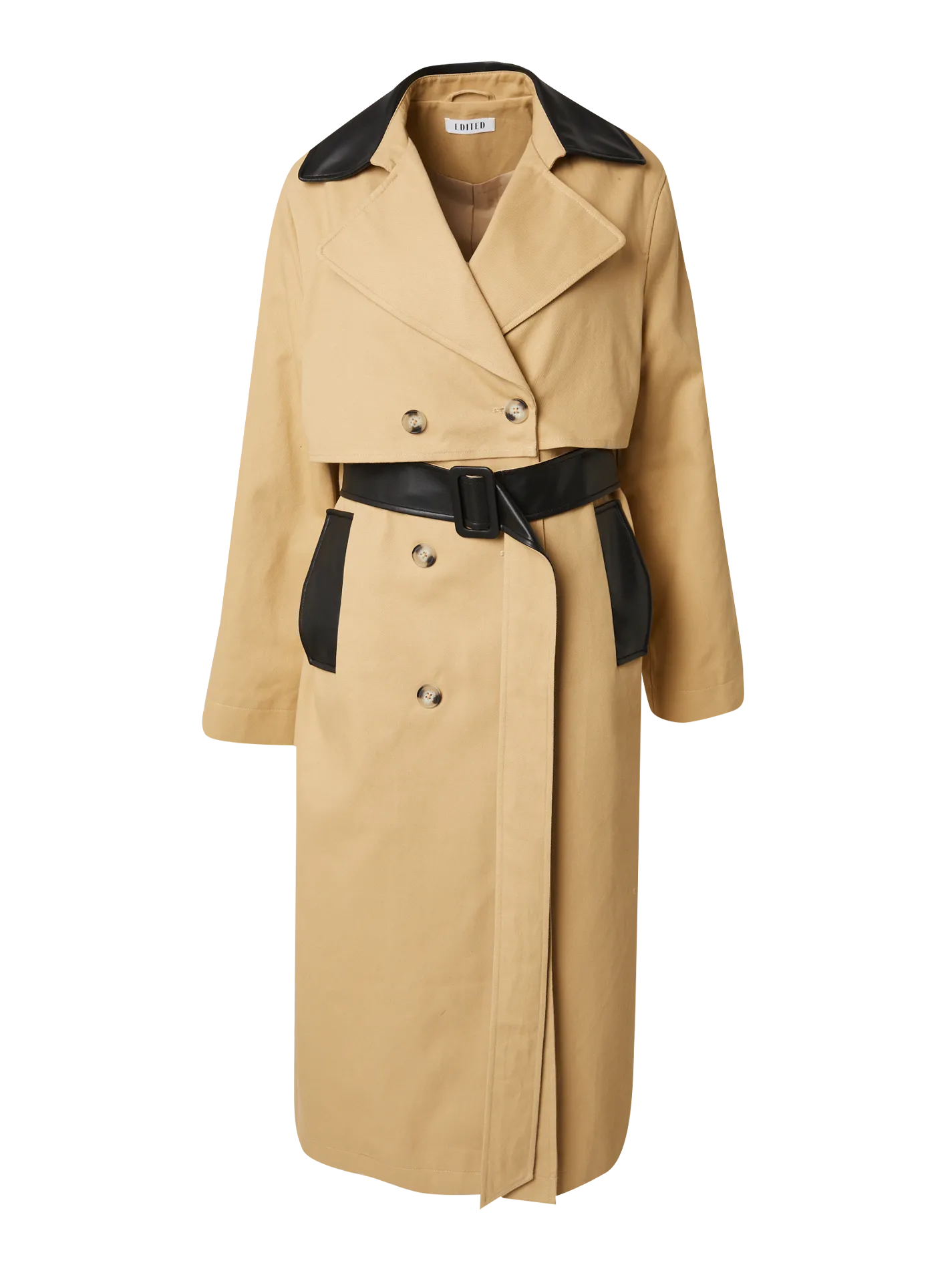 Edited Trenchcoat Aiko Beige+With+Black Clearance