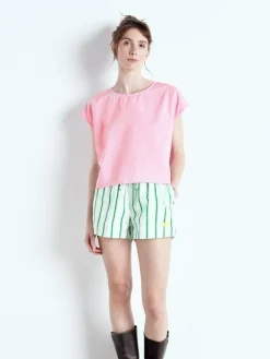 American Vintage T-shirt Bailow Rose+Poudree Clearance