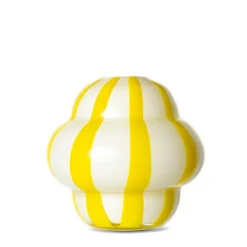 Gusta Vaas Curlie WhiteYellow New