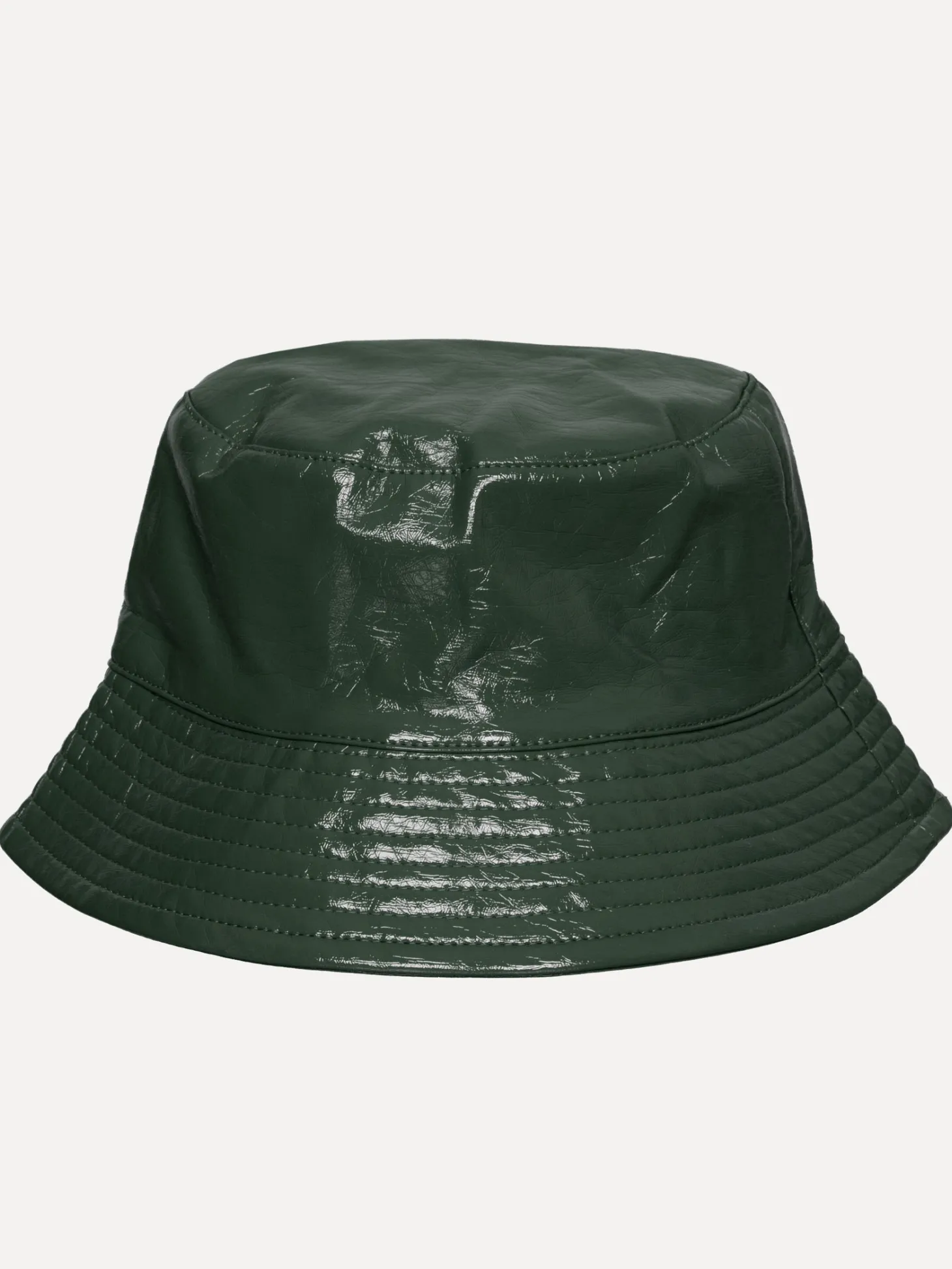 Les Soeurs Vegan leren bucket hat Penny Dark+Green Best
