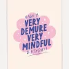Kaart Blanche Wenskaart Demure Birthday Demure+Bday Outlet