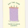 Kaart Blanche Wenskaart Eat the cake Eat+the+cake Fashion