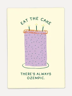 Kaart Blanche Wenskaart Eat the cake Eat+the+cake Fashion
