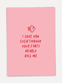 Kaart Blanche Wenskaart Killing farts Killing+Farts Best