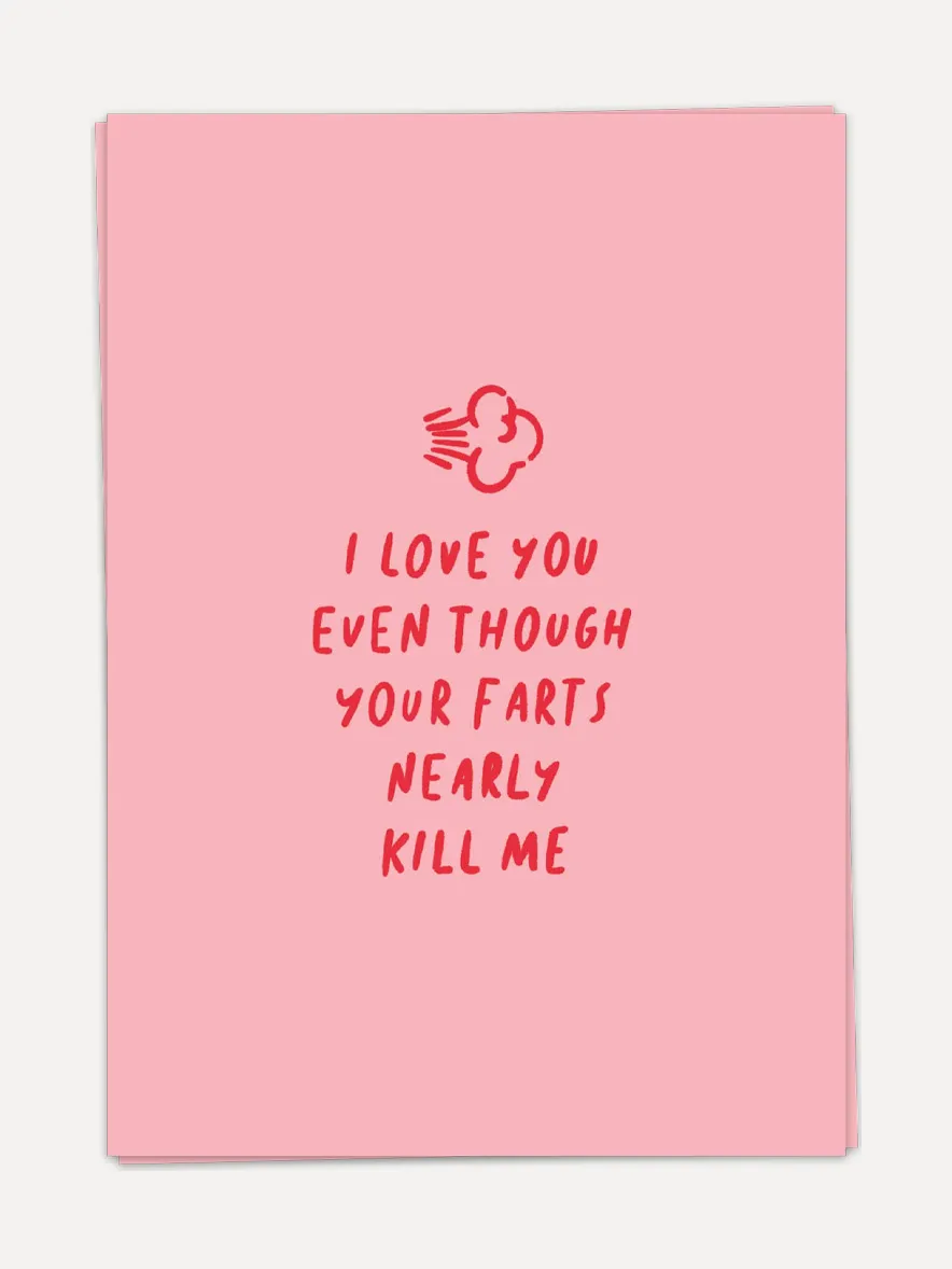 Kaart Blanche Wenskaart Killing farts Killing+Farts Best