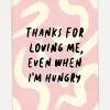 Kaart Blanche Wenskaart Loving me hungy Loving+Me+Hungry Outlet