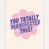 Kaart Blanche Wenskaart Manifested Clearance