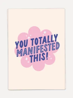 Kaart Blanche Wenskaart Manifested Clearance