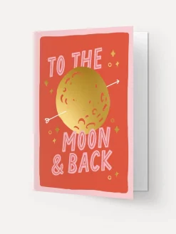 Kaart Blanche Wenskaart Moon The+Moon+And+Back Hot