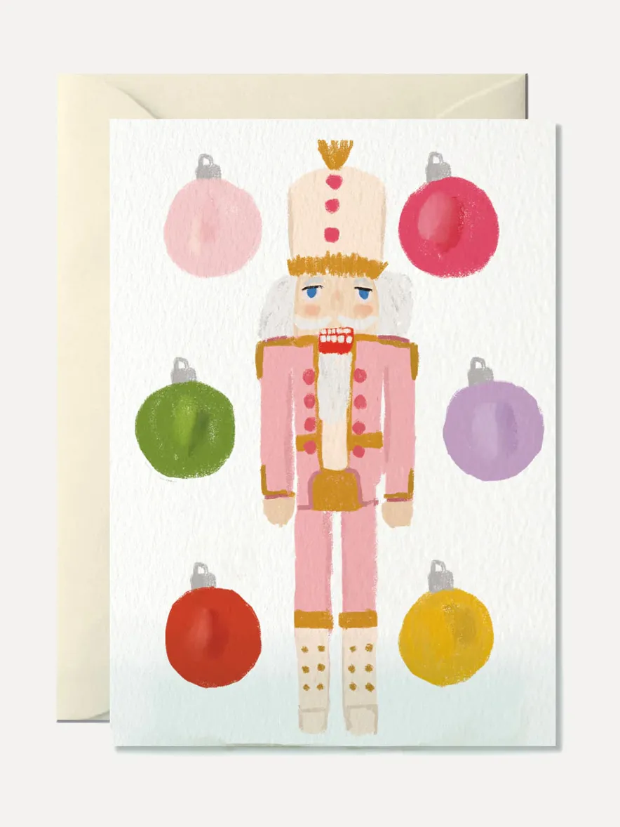 Nelly Castro Wenskaart Notenkraker Pink+Nutcracker Best