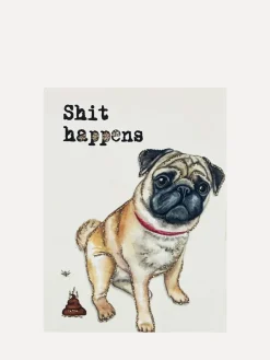 Wenskaart Shit Happens Hot