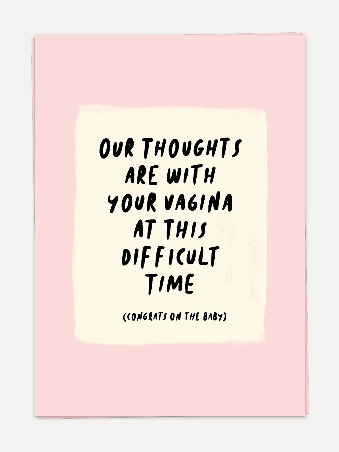 Kaart Blanche Wenskaart Thoughts With V Thoughts+With+V Best
