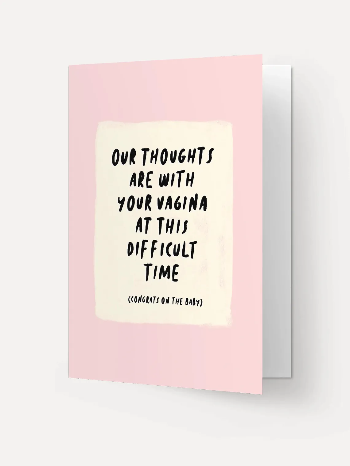 Kaart Blanche Wenskaart Thoughts With V Thoughts+With+V Best