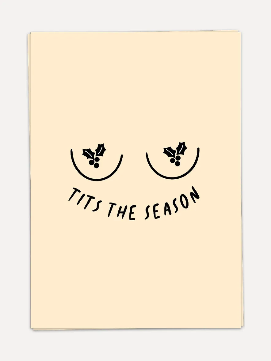 Kaart Blanche Wenskaart Tits the season Tits+The+Season Outlet