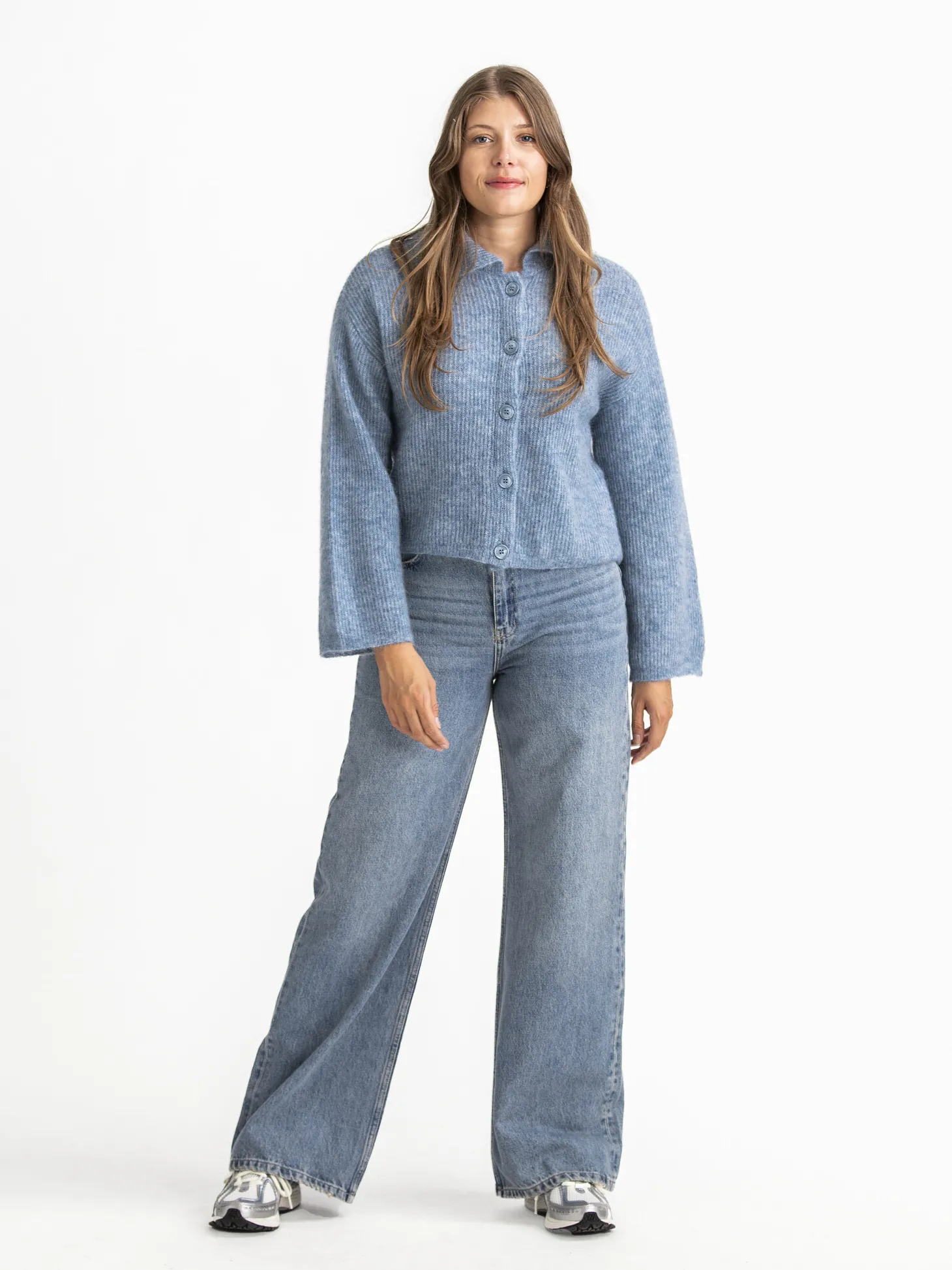 Les Soeurs Wide fit jeans Jules Mid+Blue New